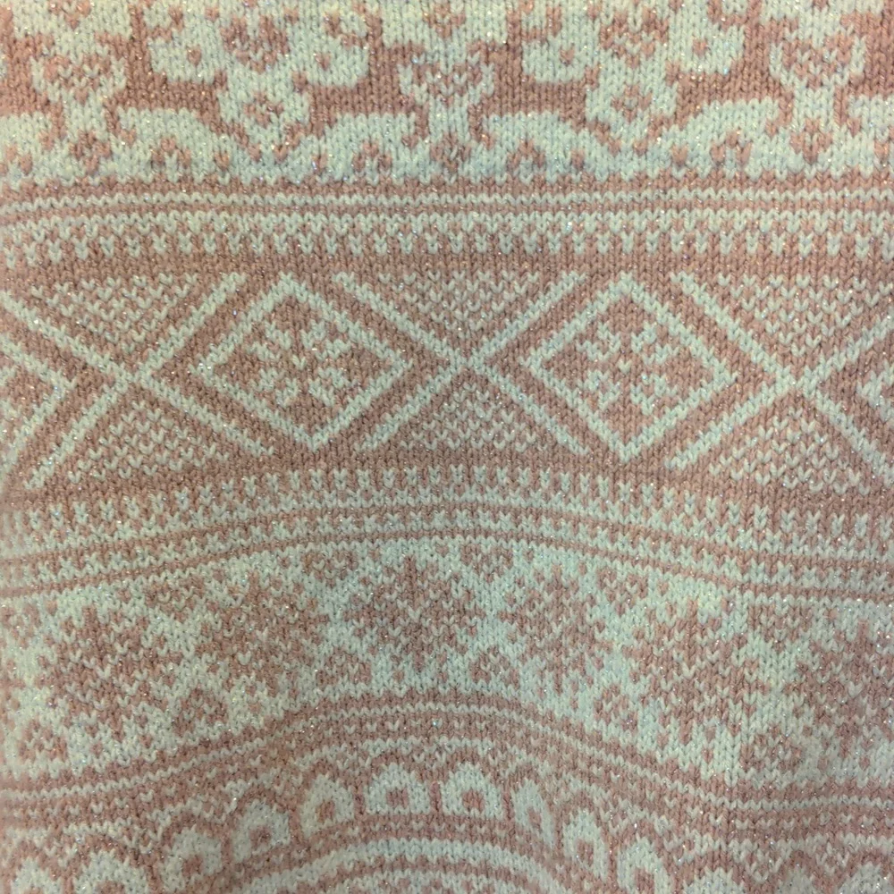 Aspen Kids Size US S 5-6 Pink Reindeer Christmas Print Sweater Dress - Picture 2 of 12